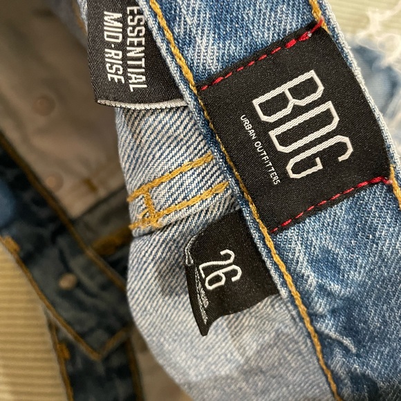 BDG Women's Ripped Blue Jean Shorts size 26 - Picture 3 of 5